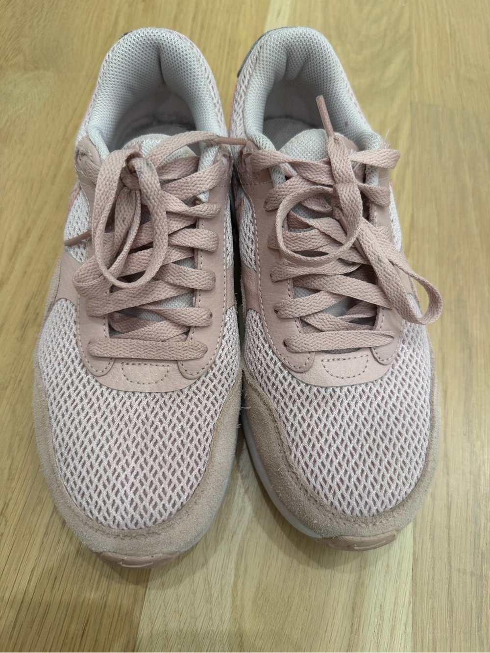 Nike Air Max Women’s Blush Pink Mesh Suede Sneakers Size 8